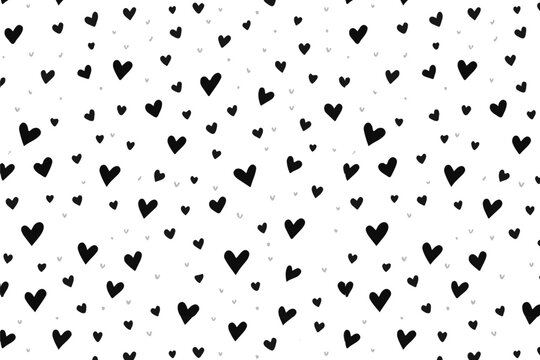 seamless pattern of hearts .fabrics floral background ,valentines day background .