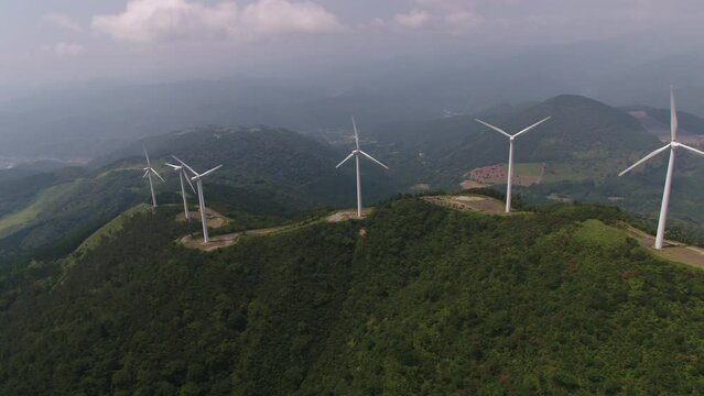 WindPower02  風力発電　空撮
