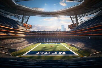 Show me a picture of Allegiant Stadium, where Super Bowl LVIII will be held photography - obrazy, fototapety, plakaty