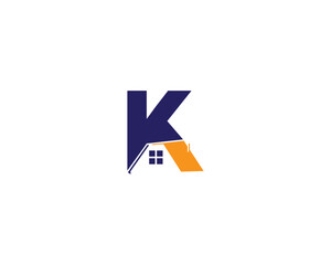 K House Brown Minimlist Logo