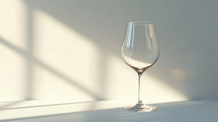  a glass of wine sitting on top of a table next to a shadow of a person's shadow on the wall and a shadow of a wall behind it.