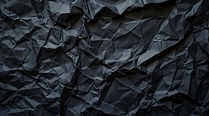 Black Crumpled Paper Background for Contemporary Design Projects
