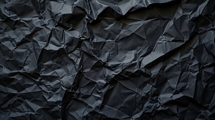 Black Crumpled Paper Background for Contemporary Design Projects