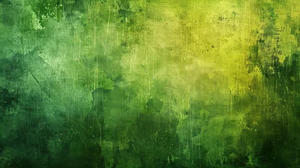 Poster Green background with grunge texture © Aline