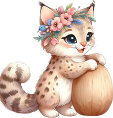 Obraz premium Cute Animal Of The Enchanted Forest