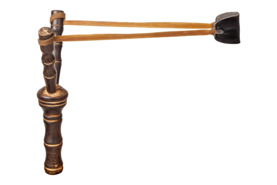 Wooden toy slingshot