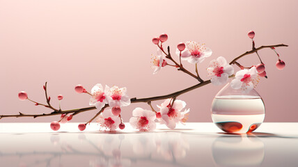 Celebrating nature's ephemeral beauty: the enchanting allure of cherry blossoms in spring, a symphony of pink blooms heralding renewal, serenity, and the timeless grace of fleeting floral elegance.