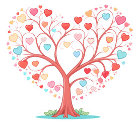 Fototapeta premium Valentine Love clipart