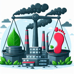 Illustration of carbon offset