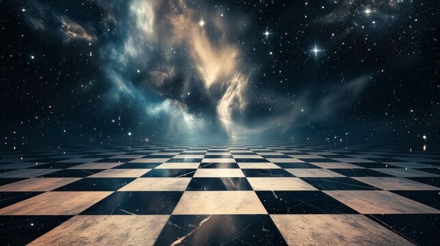 light checkered floor