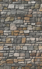 Fototapeta premium Stonewall background. Gray backdrop. Pattern of wall. Minimalist natural design