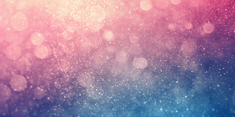 Dreamlike bokeh lights on a purple to blue gradient background, evoking a magical atmosphere.
