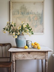 Vintage Countryside Decors: Rustic Farmhouse Delights in a Natural Painting