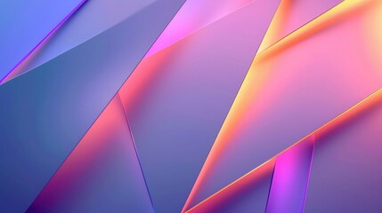 abstract purple and pink neon background with lines, banner, , A decorative array of sharp angular lines and rectangles in a cool to warm color spectrum..