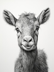 Pencil-drawn Animal Masterpieces: Farmhouse Critter Creations