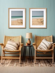Retro Beachside Prints: Golden Beach Memories & Seashore Wall Art