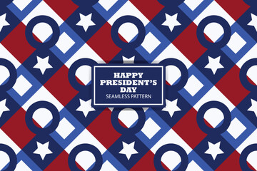 Happy Presidents Day seamless pattern background