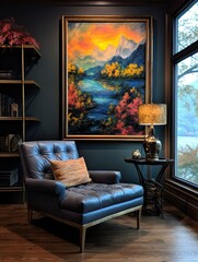 Elevated Views of Time-Honored Lake and Hill Art: Deep Waters Wall Art