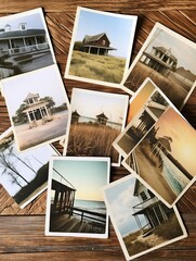 Vintage Coastal Postcards: Farmhouse Charm and Classic Beachfront Memories