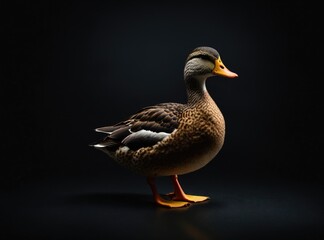 Obraz premium Mallard on Ebony