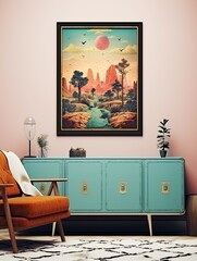 Wanderlust Tales: Vintage Landscape Wall Art for Adventurous Travel Destinations