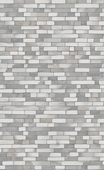 Stonewall background. White and gray backdrop. Pattern of wall. Minimalist natural design. Gray brick texture. Close-up. Stone surface. 
