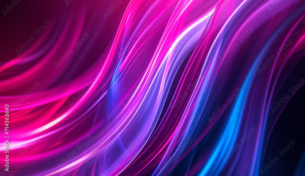 Aufkleber an abstract colorful background with curves of light in the style of dark purple and light blue gene
