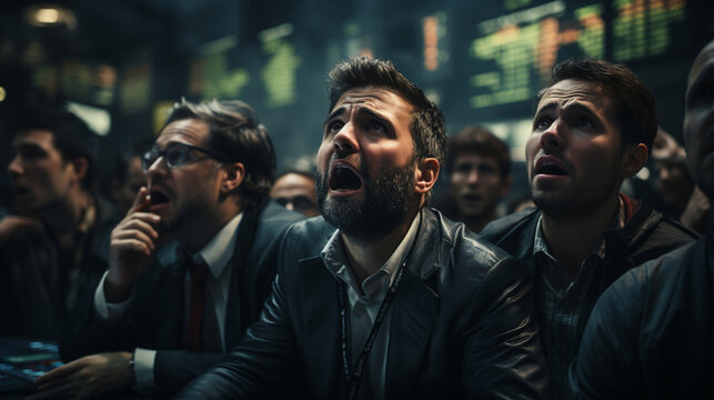 data scientists in their office, amazed, scared, work process