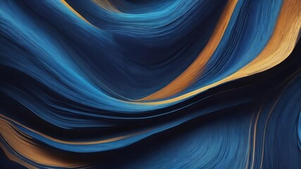 Fototapeta premium Abstract blue flowing lines background