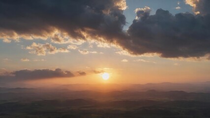 Obraz premium Sun between clouds