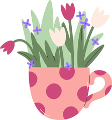 Cup With Flowers