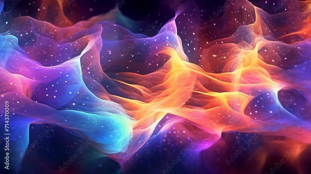Poster digital abstract background can be used for technology ai generative