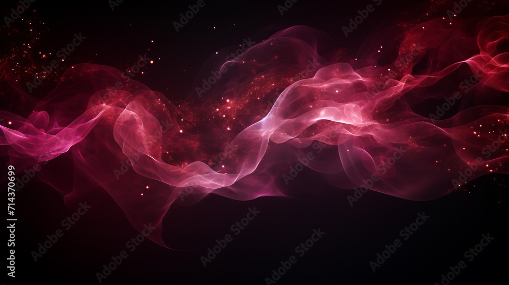 Poster abstract futuristic technology concept with red particles mesh background for design and innovation