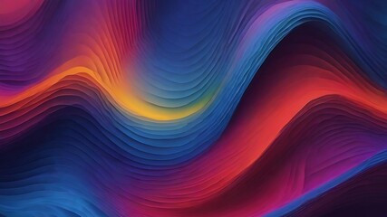Blue abstract gradient wave wallpaper