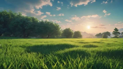  Fresh grass with sky background © Wix