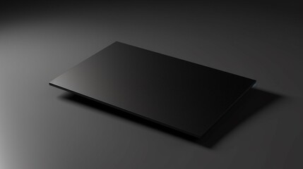 Blank black card isolated on black background Ai Generative