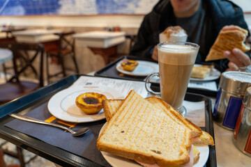 breakfast in the restaurant