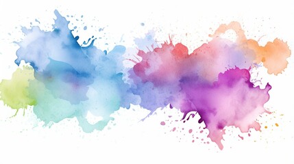 Obraz premium splash of colorful paint ink, background, art, illustration,