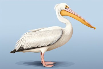 Fototapeta na wymiar Great White Pelican in nature , Pelecanus onocrotalus