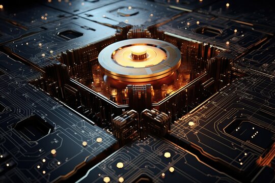 Abstract representation of a quantum computer