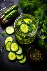  Ingredients for pickled or marinated cucumber