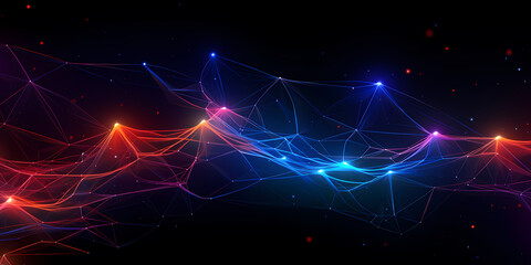 Abstract neural network connection background