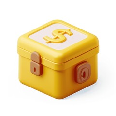 3d money box icon