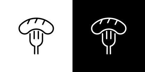 シンプルなウィンナーのアイコン