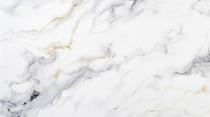 White and Gold Marble Texture with Swirling Patterns