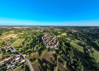 Aerial View - Perouges, France