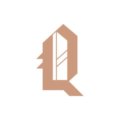 Monogram Q design vector logo. Monogram initial letter mark Q logo design. Monogram design vector logo. Monogram initial letter mark Q logo design. Simple Q monogram. Monogram Q design logo