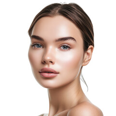 Obraz premium beauty female model in transparent background