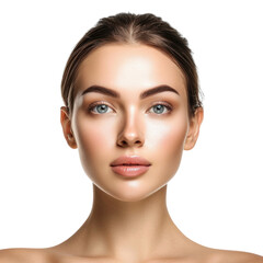 Fototapeta premium beauty female model in transparent background