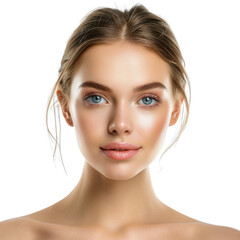 Obraz premium beauty female model in transparent background